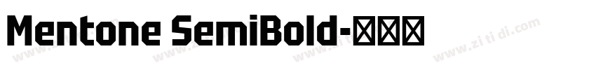Mentone SemiBold字体转换 Mentone SemiBold字体转换